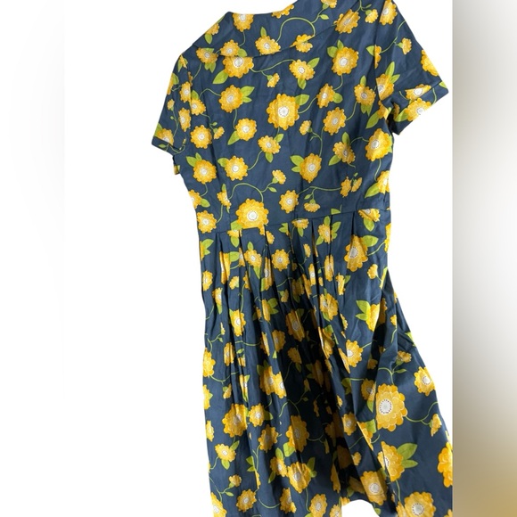 ModCloth Bea & Dot floral dress with wide collar XL - Picture 4 of 7